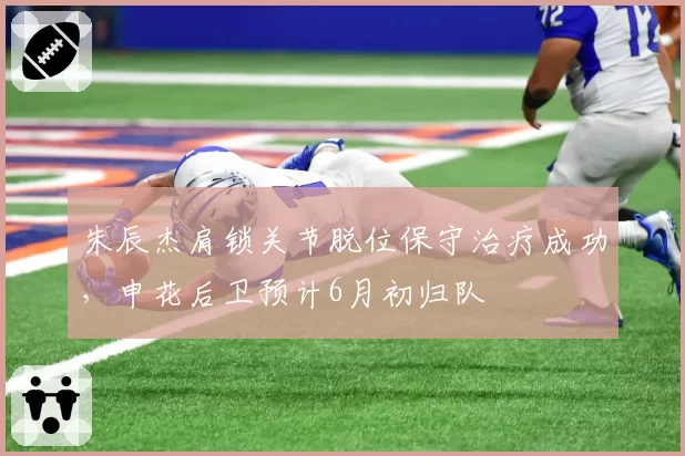 朱辰杰肩锁关节脱位保守治疗成功,申花后卫预计6月初归队